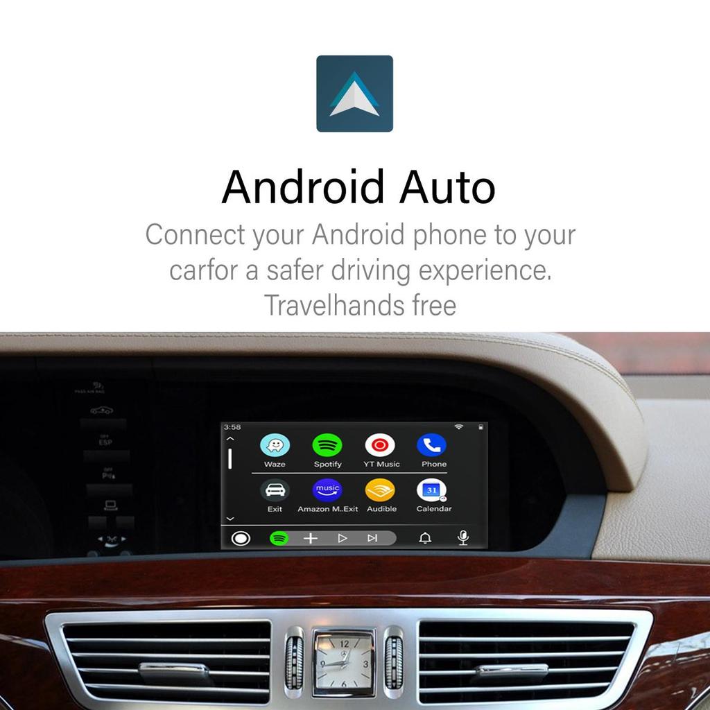 Sinairyu Беспроводной Apple CarPlay Android Auto Decoder Box Mirror-Link Совместимость с Mercedes Benz S-Class W221 2006-2013 NTG3.0 NTG3.5