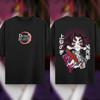 Summer Men's Anime Print T-Shirt Demon Slayer Carton Oversized Top Male Female Unisex Short Sleeve High Quality Heavy Cotton Tee