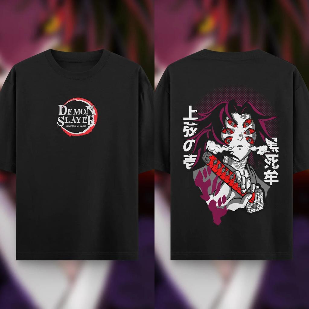 Summer Men's Anime Print T-Shirt Demon Slayer Carton Oversized Top Male Female Unisex Short Sleeve High Quality Heavy Cotton Tee