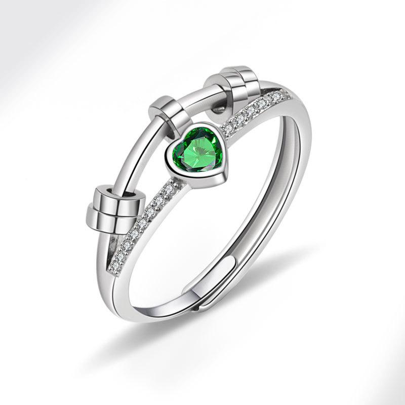 Женское персонализированное кольцо на палец с цирконием, кольца для женщин, обручальное кольцо из медного сплава золотого цвета, модные украшения на удачу, подарок, регулируемые женские кольца