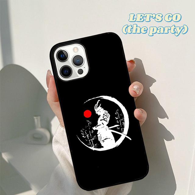 Осенний японский чехол-бампер для телефона Самурай Ниндзя для iPhone 16 15 12 mini 11 13 14 Pro Max SE 2020 Apple 6S 7 8 Plus Coque