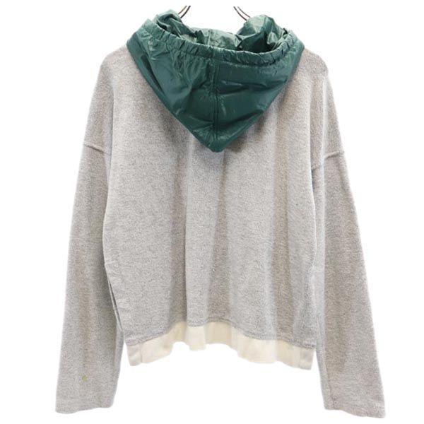 Alexander Wang Толстовка парка XS Серая x зеленая Женская Б/у