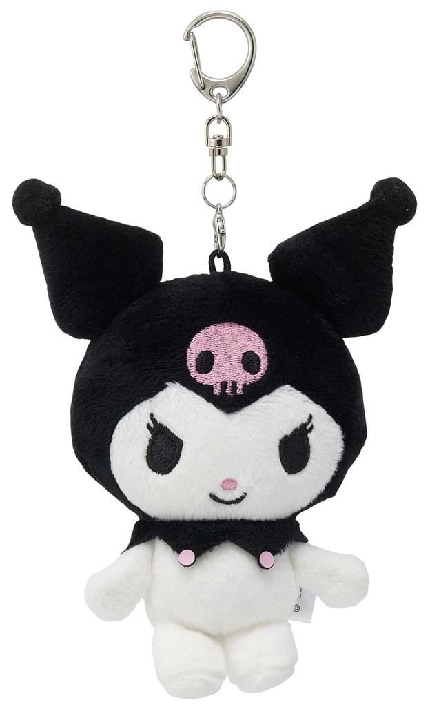 Skater Plush Mirror Keychain Mascot Mirror with Snap Hook Sanrio Kuromi Die-Cut ZNMD1-A