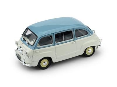 Blum Fiat 600 Multipla Stradale Литая модель автомобиля Масштаб FIAT MULTIPLA STRADALE I СЕРИЯ 1956 СИНИЙ 1/43 (СВЕТЛО-БЕЛЫЙ)