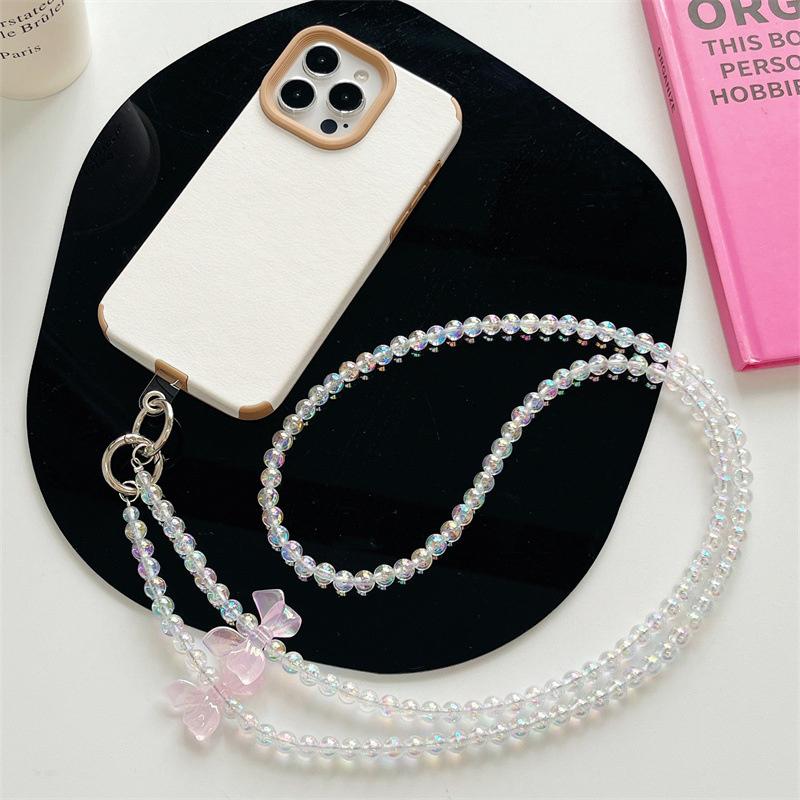 Бант бусины универсальный кроссбоди телефон шнурок длинный шейный шнур подвесной ремешок для iPhone Samsung Xiaomi анти-потеря телефон цепь