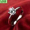 Классические обручальные кольца для невесты Сверкающие кольца для помолвки цвета бриллианта Тонкие ювелирные изделия для женщин Подарок Классические кольца