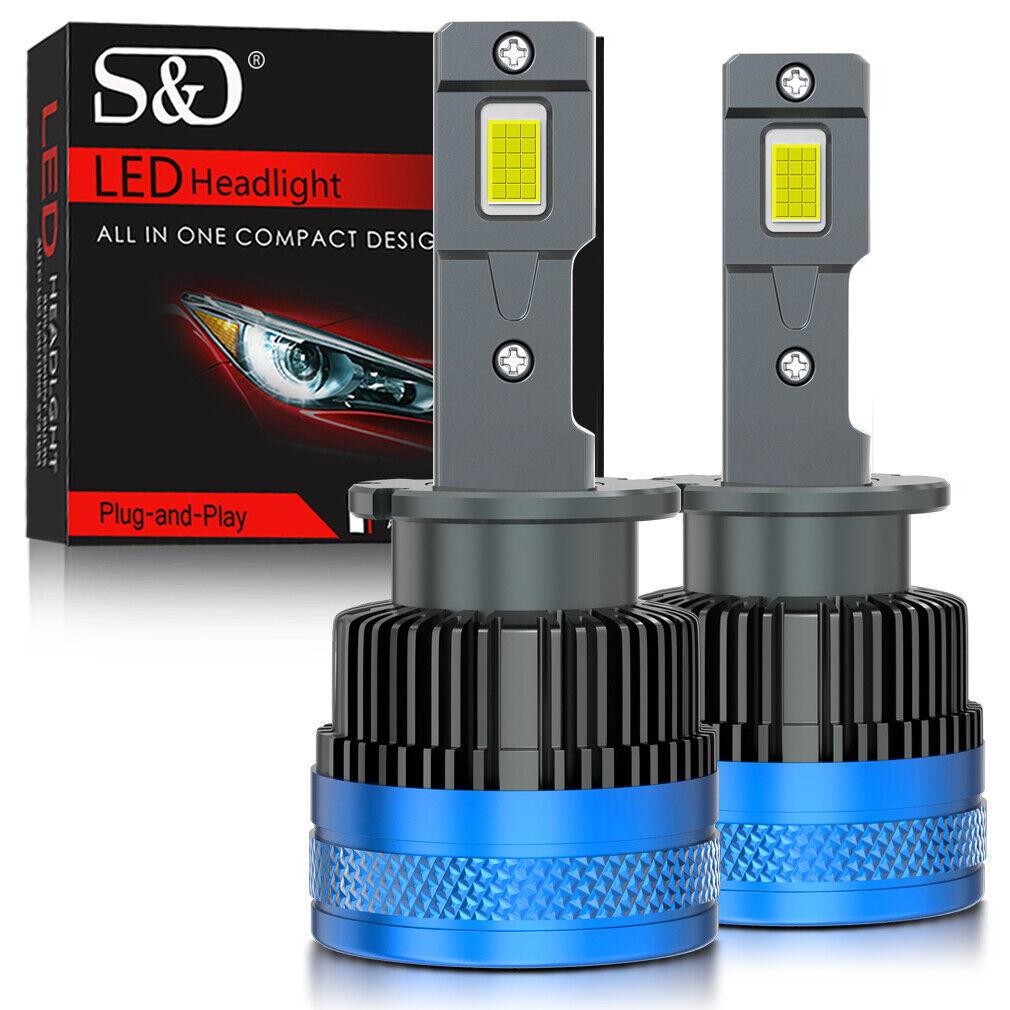 2Pcs 50000Lm D3S LED Headlight Bulbs D1S D2S D4S D8S D1R D2R D3R D4R D8R Turbo LED CSP Lights For BMW Benz Volvo Lamp Canbus 100W Headlamp
