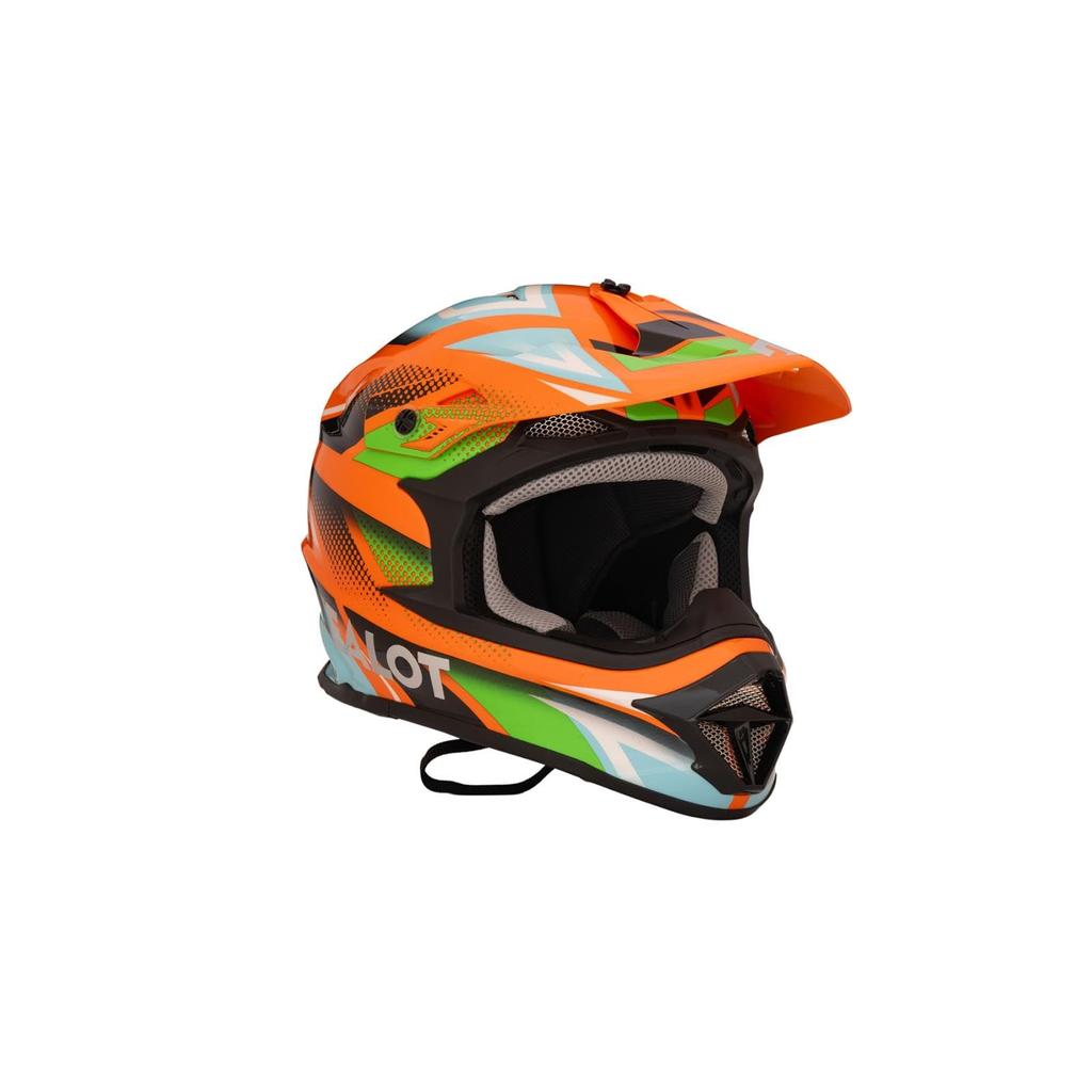 ZEALOT Mud Jumper 2 Helmet Graphic M Size Off-Road Off-Road Orange/Blue 57-58cm MJ0016/M