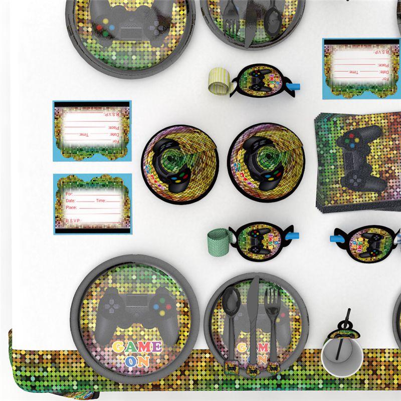 Набор принадлежностей для вечеринки в стиле «Игры» для незабываемого празднования дня рождения