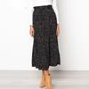 Women's Half-body Skirt Fashion Polka Dot Pocket Pleated Wind Skirt Long Skirt