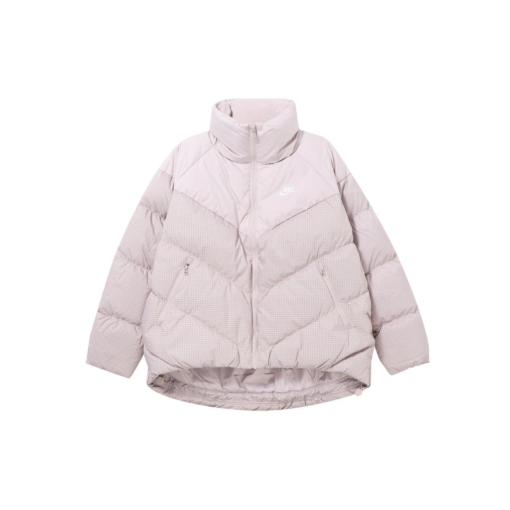 Nike Therma-Fit Повседневный короткий пуховик с воротником-стойкой Женские куртки Фиолетовый FD8212-019