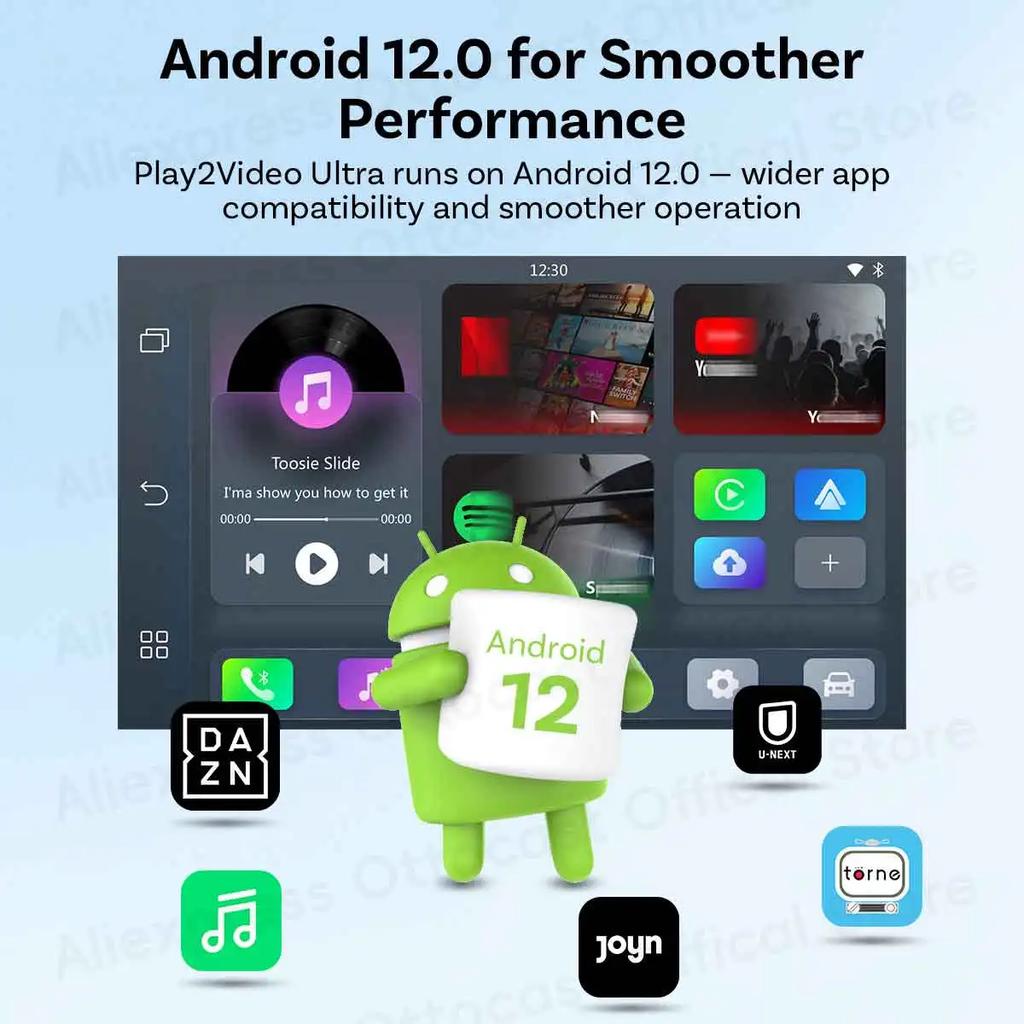 lcvr9 OTTOCAST 2026 Play2Video Ultra Wireless CarPlay Android Auto Adapter for Netflix Youtuber Wifi for Chevrolet Ford VW Toyota Benz