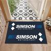 Simson Vintage Motorcycle Rug, suitable for living room, bedroom, game room, computer room and home décor.