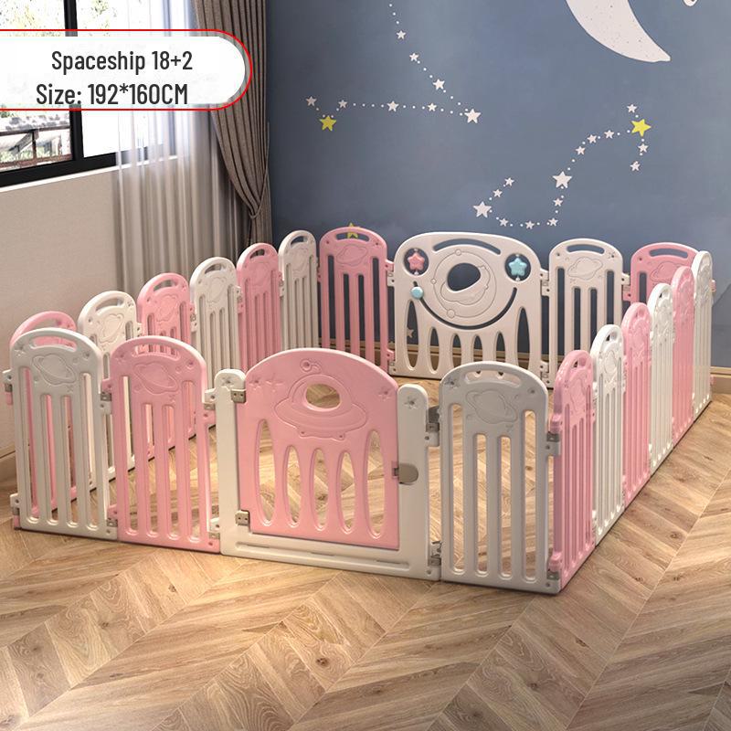 Детский безопасный манеж с ковриком для ползания в помещении и защитой от падений