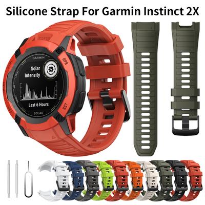 Силиконовый ремешок 26 мм без зазоров для часов Garmin Instinct 2X Solar - Аксессуары для замены ремешка Tactical Edition