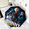 1 шт. Автоматический зонт Johnny - Подходит для путешествий, на открытом воздухе, портативный зонт, подарок на день рождения, повседневные принадлежности
