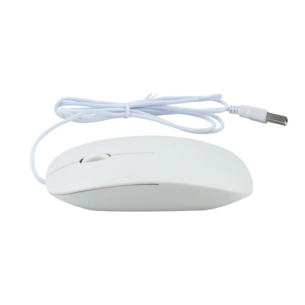 Accessories Notebook Black White Gaming Mouse Ultra Thin 1200dpi Wired Mouse Optical Mouse Computer Mouse Usb Wired Mouse