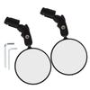 1 пара велосипедных выпуклых зеркал заднего вида, складные зеркала на конце руля, универсальная регулировка на 360 градусов