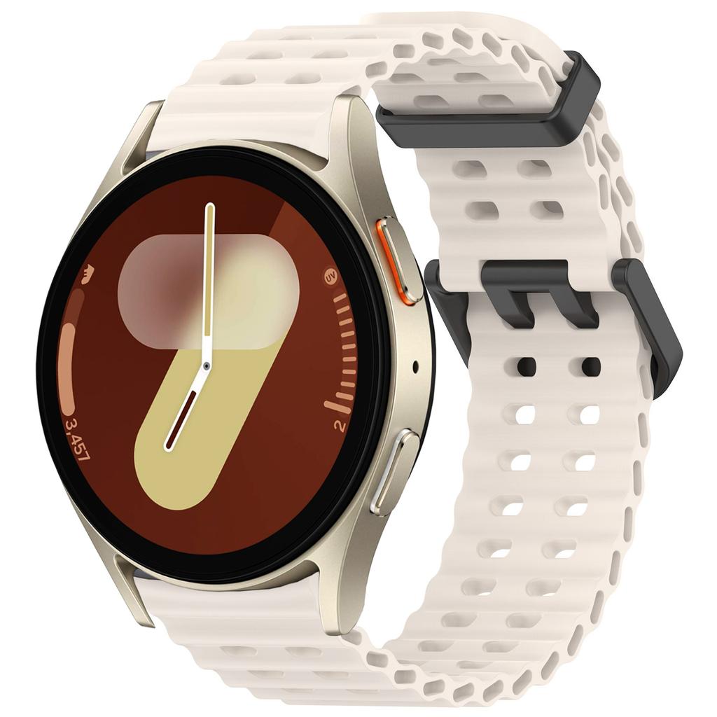 Морской ремешок для Samsung Galaxy Watch 7 FE 5 6 4 Classic 5 pro 40 44 мм Без зазоров Силиконовый браслет correa Galaxy Watch6 watch4 Ремешок