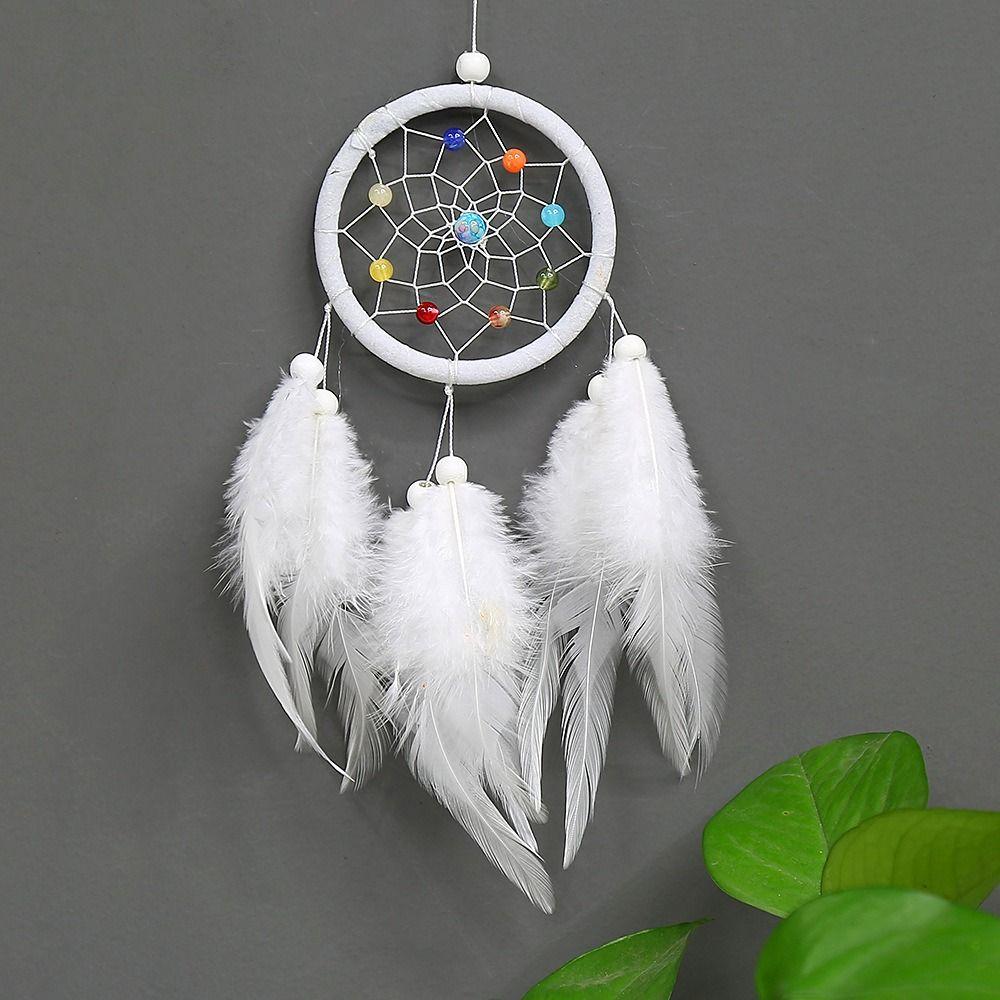 Feather Dream Catching Net Pendant With Tassels Home Wall Decoration New Wind Chime Pendant Room