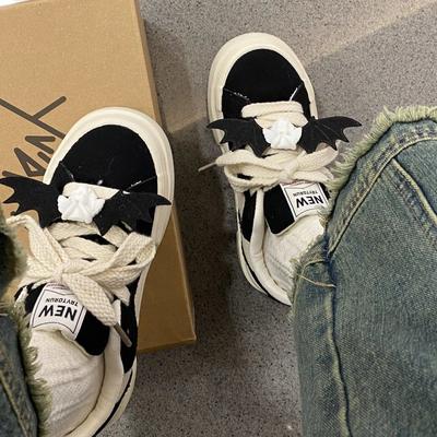 Популярные нишевые оригинальные черные кеды Guochao женские 2024 новая весна платформа универсальная спортивная обувь