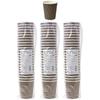 Strix Design Insulated Paper Cups, 240ml (8oz), 72-Count (3 Packs of 24), Ripple Wrap Cups, Brown, Assorted Colors, 3-Walled Construction, Embossed De