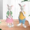 2шт. Изделия из смолы Mr. Кролик Украшение Милая Фигурка Животного Кролик Настольное Украшение Подарки Для Вечеринки