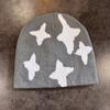 Модная шапка с нейтральным повседневным теплым вязаным узором 'Звезда' для зимы и всех сезонов