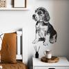 Fun-f107 Мультяшный эскиз щенка Детская спальня Гостиная Фон Декоративные наклейки на стену Самоклеящиеся