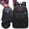 Casual Solid Color Material Oxford Man'S Backpack Multi-Functional Large-Capacity Student Bags