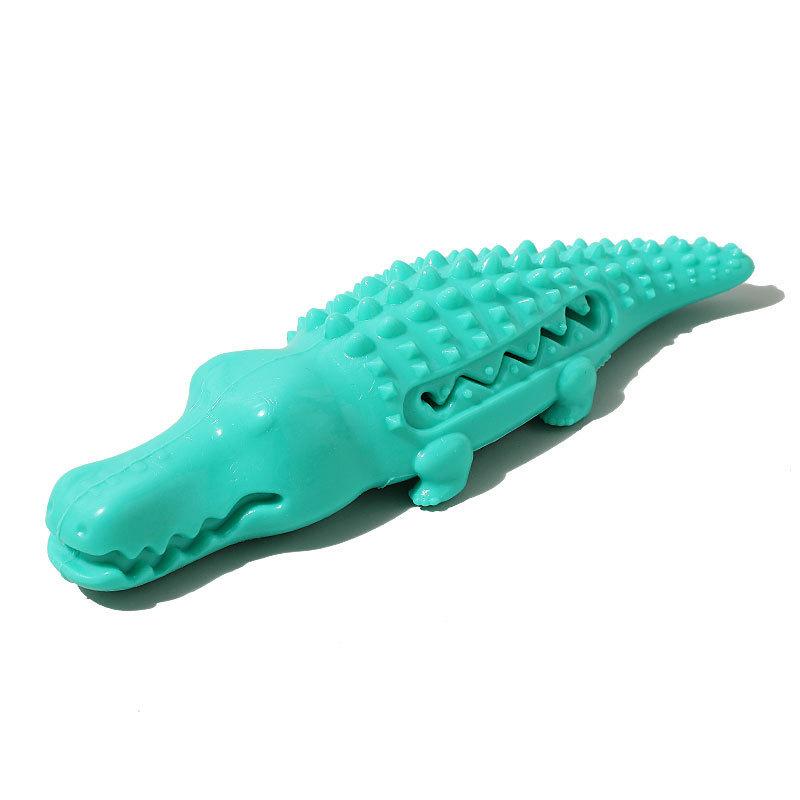 Crocodile Shape Dog Chew Toy for Puppy - Durable Squeaky Teeth Cleaning Toy, Interactive Boredom Relief Pet Supply