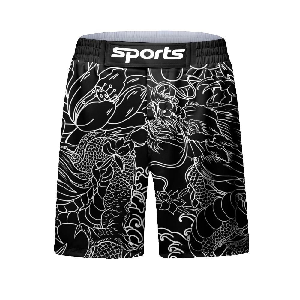 Спортивная одежда для фитнеса Рашгард MMA Бокс No Gi Джиу-джитсу Футболка+Шорты 4 шт./Комплекты Рашгард Мужской BJJ Муай Тай Облегающая одежда
