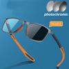 Outdoor Color Changing Clear Lens Sunglasses Blue Light Blocking Women Men's Photochromic Myopia Glasses Vintage Minus Eyewear