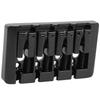 Black/Silver Bass Bridge L Shaped Electric Bass Accessory High Mass Bass Bridge  For Electric Bass