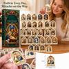 2D Holiday Advent Acrylic Charm, Collectible Acrylic Pendant for Holiday Decor