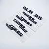2017 3D ABS Glossy Black Silver Letters GLB35 Turbo 4matic Emblem for Mercedes Benz AMG Car Fender Trunk X247 Rear Logo Sticker LG0