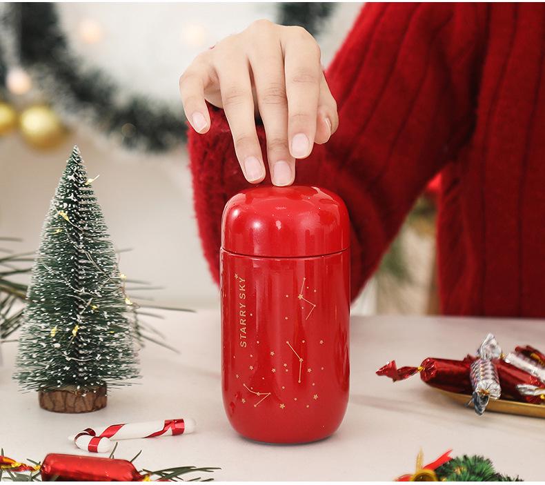 Мини-термос Starry Sky 304 из нержавеющей стали — модный и компактный с логотипом