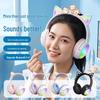 Беспроводные Bluetooth-наушники 2026 года с сверхдолгим зарядом батареи, RGB-подсветкой и ушками мультяшного кота