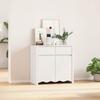 Drammen Sideboard White 79 x 43 x 75.5 cm Solid Pine Wood