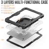For iPad (2025)/iPad 10.9 (2022) Case Ring Kickstand PC+Silicone Shockproof Tablet Cover