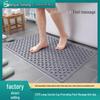 Экологичный Нескользящий ПВХ Коврик для Ванной с Присосками и Дренажными Отверстиями