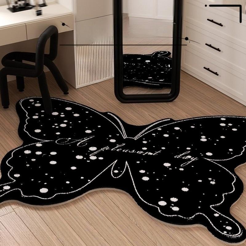Butterfly Pattern Bedroom Decor Plush Carpet Irregular Shape Carpets for Living Room Home Thick Floor Mat Fluffy Soft Lounge Rug