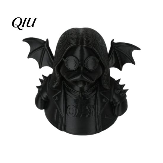 Unique Desk Accessory 3D Printed Rock Duck Figurine Ornament, Dark Style Desktop Modern Art Sculpture Sculpture, Artistic Gothic Animal Decoration for