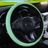 Кожаная защита руля с тиснением, чехол-перчатка для автомобиля, прочные автомобильные аксессуары