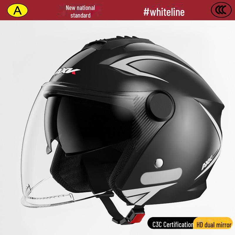 Сертифицированный 3C мотоциклетный шлем для всех сезонов – защитный полушлем для мужчин и женщин для зимнего тепла