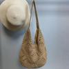 Korean-Style Woven Straw Beach Bag: Versatile Single-Shoulder for Women