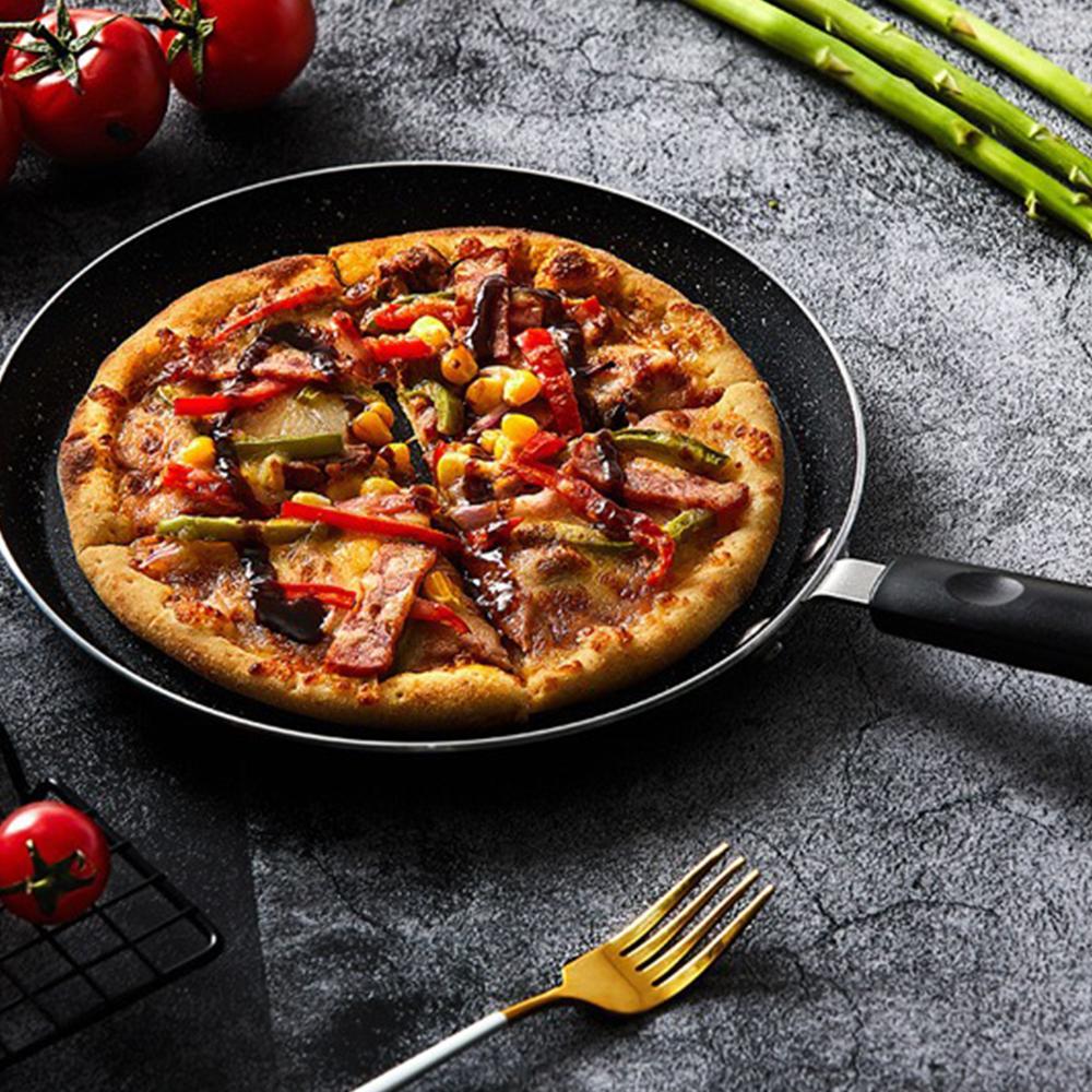 Aluminum Flat Bottomed Pans Non Stick Pan Baking Cake Steak Egg Frying Pot Gas Induction Cooker Universal Household Kitchen Tool