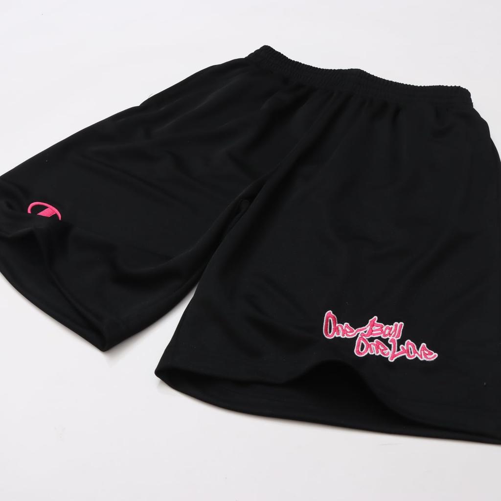 Champion Basketball Graphic Logo Black x XL C3-YB525 Men's Shorts, Quick-Drying, Print, Pink,