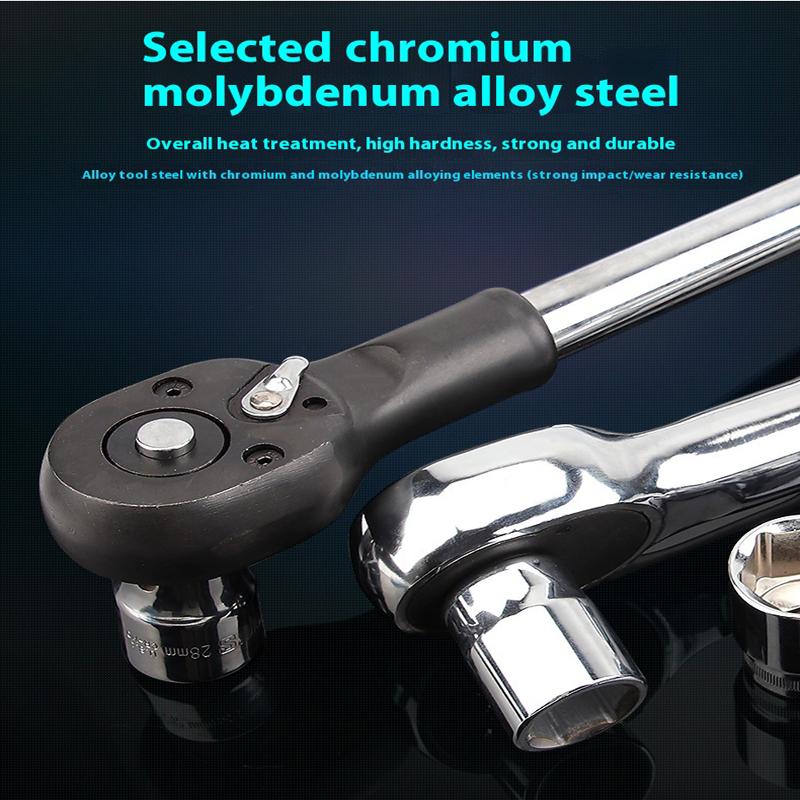 Набор храповых ключей Drive Stubby с короткой ручкой, быстросъемная головка, мини-храповой ключ, эффективный инструмент для авторемонта, ручные инструменты для самостоятельного изготовления