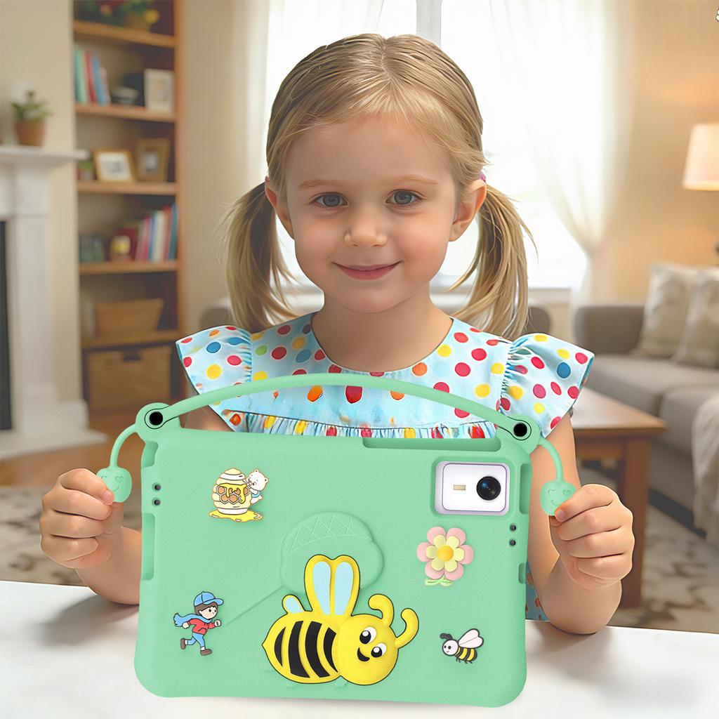 Shockproof Tablet Case with Stand and Handle, Washable EVA Foam Kids-Friendly Protective Cover Fits for , , , 11-inch